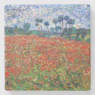 Dessous-de-verre En Pierre Vincent van Gogh - Poppy Field