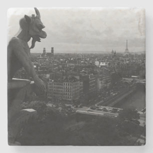 Dessous-de-verre En Pierre Vintage France Paris Cathédrale Notre Dame diable