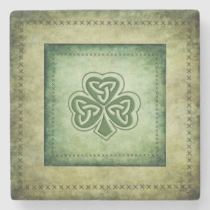 Dessous-de-verre En Pierre Vintage grundge shamrock irlandais tendance