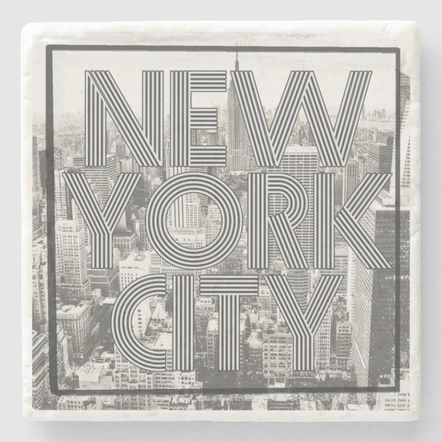Dessous-de-verre En Pierre Vintage New York (Devant)