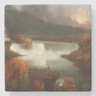 Dessous-de-verre En Pierre Vintage Thomas Cole Vue éloignée des chutes du Nia