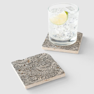 Dessous-de-verre En Pierre Vintage William Morris Black Larkspur Botanique