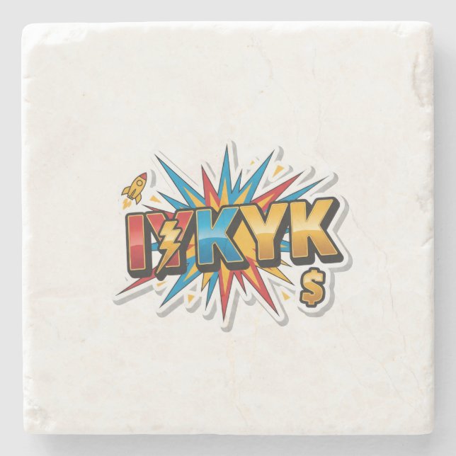 Dessous-de-verre En Pierre ViralVibes Collection (Devant)