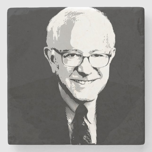 Dessous-de-verre En Pierre Visage de ponceuses de Bernie (Devant)