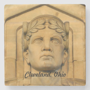 Dessous-de-verre En Pierre Visage du pont de Cleveland (romain)