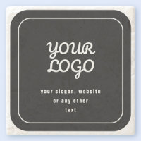 Votre Logo & Slogan ou autre texte | Noir et blanc