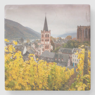 Dessous-de-verre En Pierre Vue de ville élevée  Allemagne