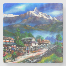 Vue Panoramique De L'Everest Mountain Nepal