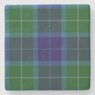 Dessous-de-verre En Pierre Wallace Clan Tartan Plaid Dessous de verre en pier