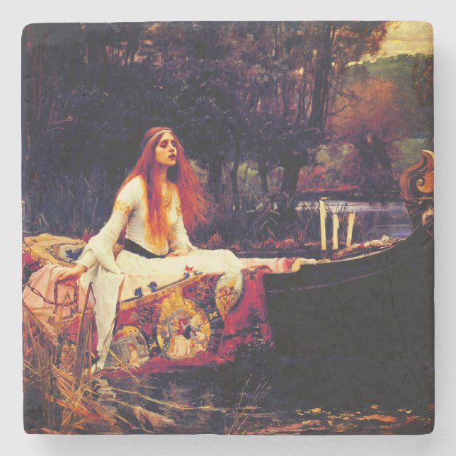 Dessous-de-verre En Pierre Waterhouse Lady of Shalott (Devant)