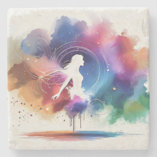 Dessous-de-verre En Pierre Whispers d'une âme arc-en-ciel