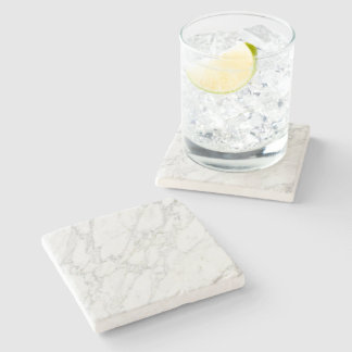 Dessous-de-verre En Pierre White Gold Marble Elegant Minimalist Luxury Design