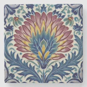 Dessous-de-verre En Pierre William De Morgan Fleur orientale