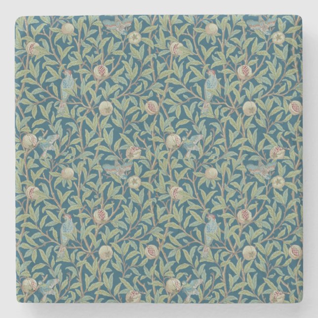 Dessous-de-verre En Pierre William Morris "Bird and Pomegranate" (Devant)