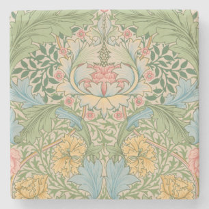 Dessous-de-verre En Pierre William Morris Fleur de Myrte Floral Botanique