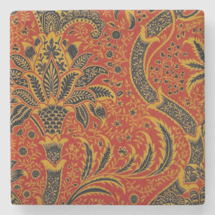 Dessous-de-verre En Pierre William Morris India Rouge Floral Vintage Classiqu