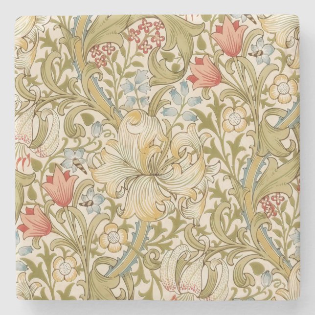 Dessous-de-verre En Pierre William Morris Lily Art Nouveau (Devant)