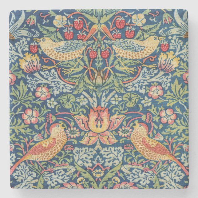 Dessous-de-verre En Pierre William Morris - Thief aux fraises (Devant)