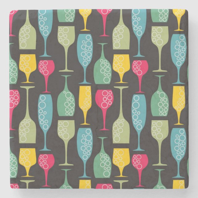 Dessous-de-verre En Pierre Wineglass (Devant)