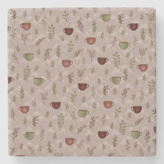 Dessous-de-verre En Pierre Winter Coffee Journey