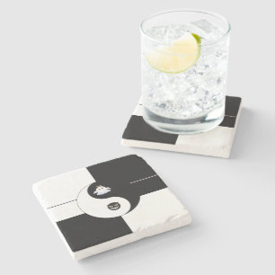 Dessous-de-verre En Pierre Yin Yang