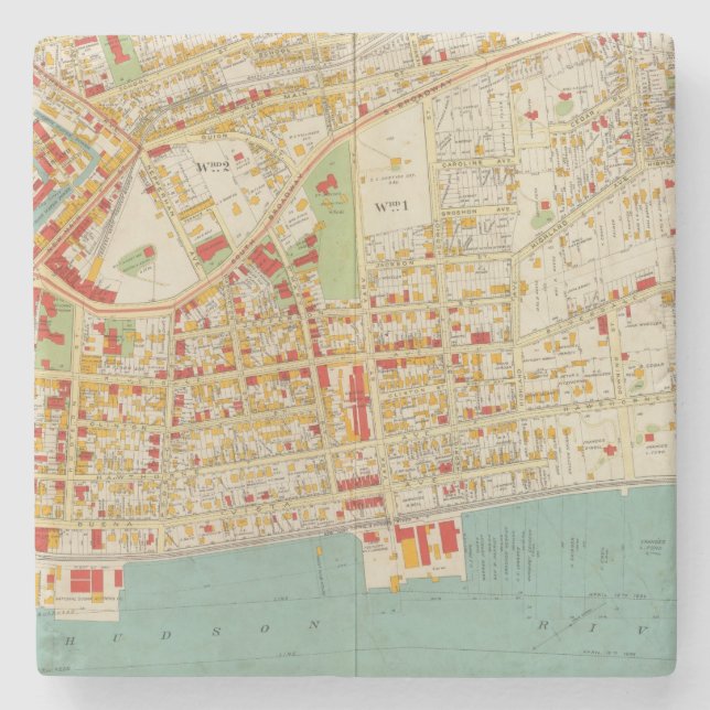 Dessous-de-verre En Pierre Yonkers New York (Devant)