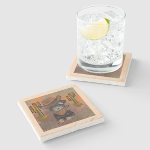 Dessous-de-verre En Pierre Yorkie Poo
