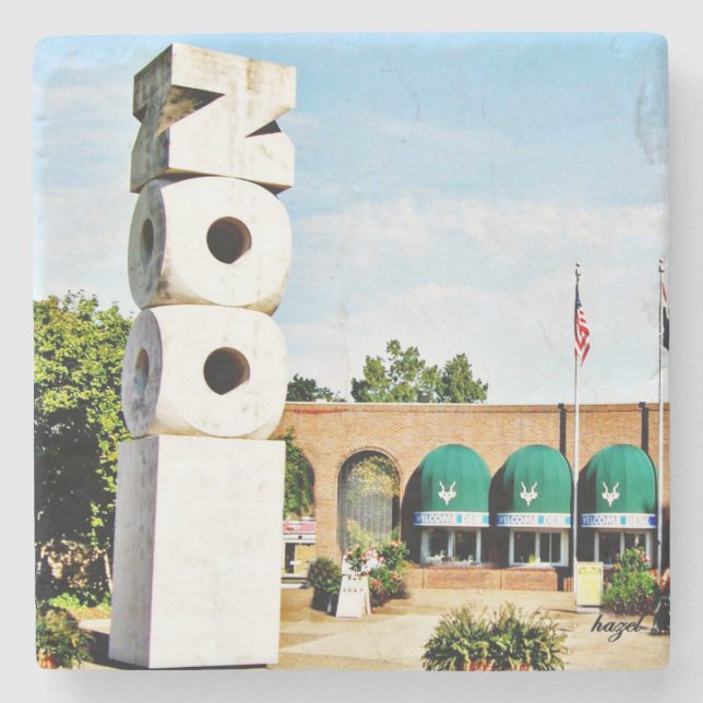 Dessous-de-verre En Pierre Zoo Saint-Louis, Zoo, Dessous de verre Saint-Louis (Devant)