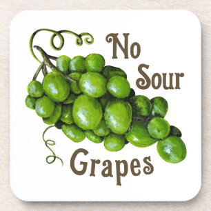 Dessous de verre en plastique de raisins verts