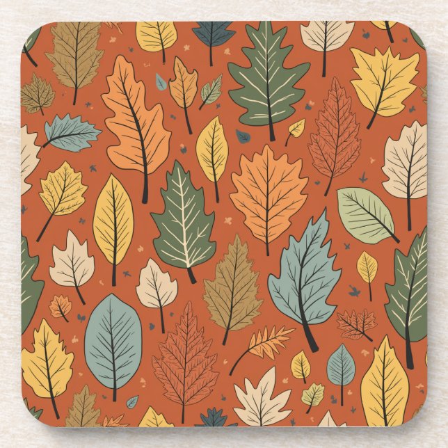 dessous de verre en plastique dur automne (Devant)