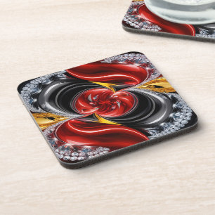 Dessous de verre en plastique dur avec couleurs al