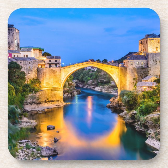 Dessous de verre en plastique dur avec dossier en  (Devant)