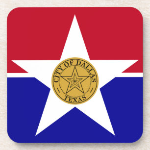 Dessous de verre en plastique dur avec drapeau de