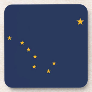 Dessous de verre en plastique dur avec drapeau de 