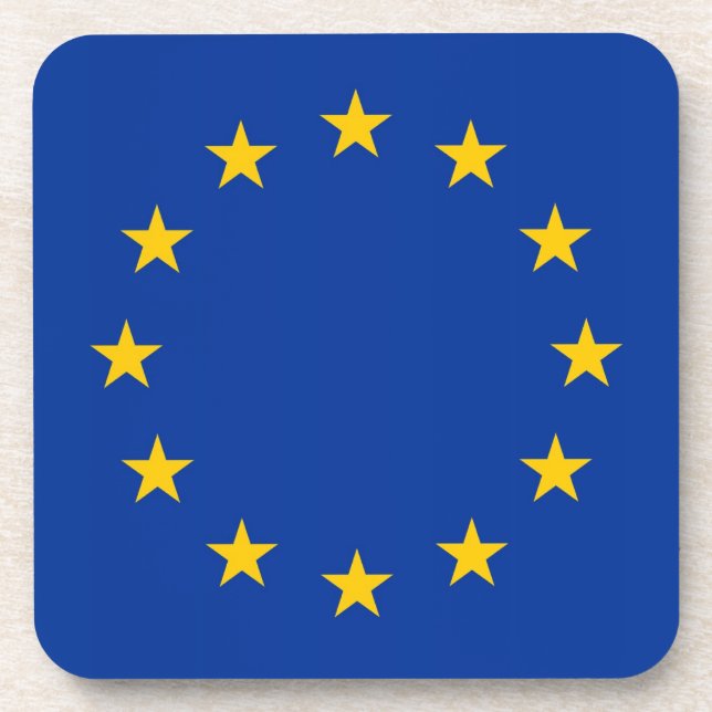 Dessous de verre en plastique dur avec drapeau de  (Devant)