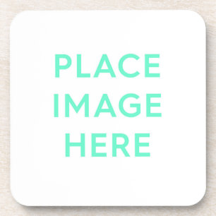 Dessous de verre en plastique dur avec retour en l