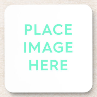 Dessous de verre en plastique dur avec retour en l