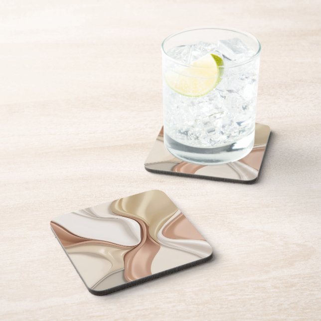 Dessous de verre en plastique dur en graphisme élé (Côté Droit)