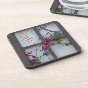 Dessous de verre en plastique dur encadré