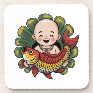 Dessous de verre en plastique dur | Petit garçon a