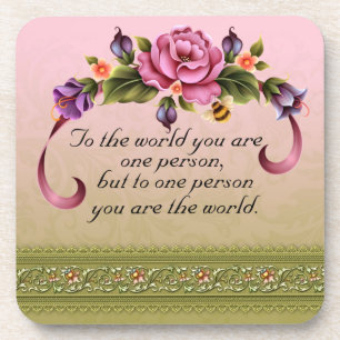 Dessous de verre en plastique mondial/dossier en l