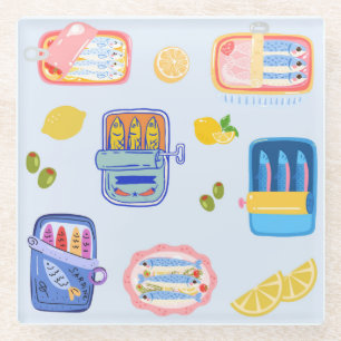 DESSOUS-DE-VERRE EN VERRE 