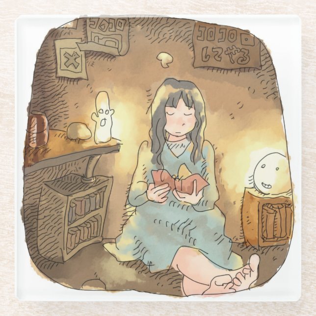 DESSOUS-DE-VERRE EN VERRE さやなしじ (Devant)
