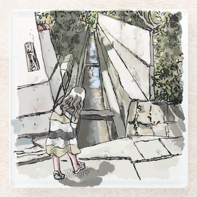 DESSOUS-DE-VERRE EN VERRE されむさじ (Devant)