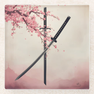 Dessous-de-verre En Verre 「刀と散華(Katana to Sange)」