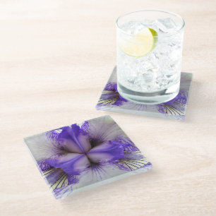 Dessous-de-verre En Verre À l'intérieur d'un Iris