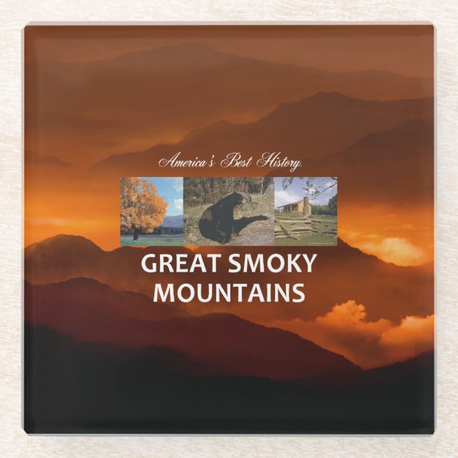 Dessous-de-verre En Verre ABH Great Smoky Mountains (Devant)