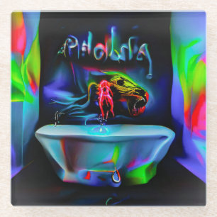 Dessous-de-verre En Verre Ablutophobie 2