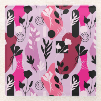 Dessous-de-verre En Verre Abstract Botanics