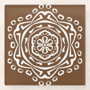 Dessous-de-verre En Verre Acorn Mandala